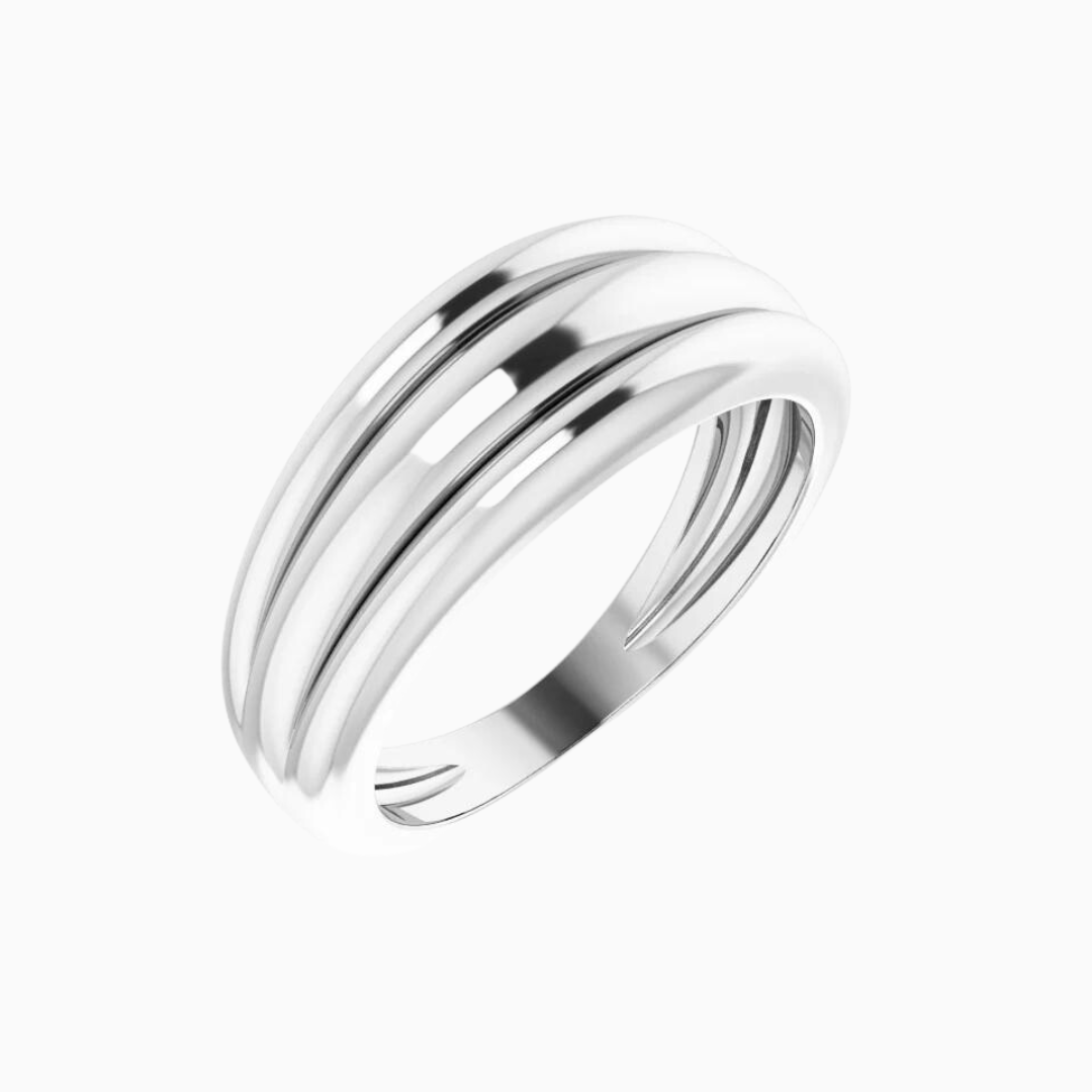 Ridges Dome Ring