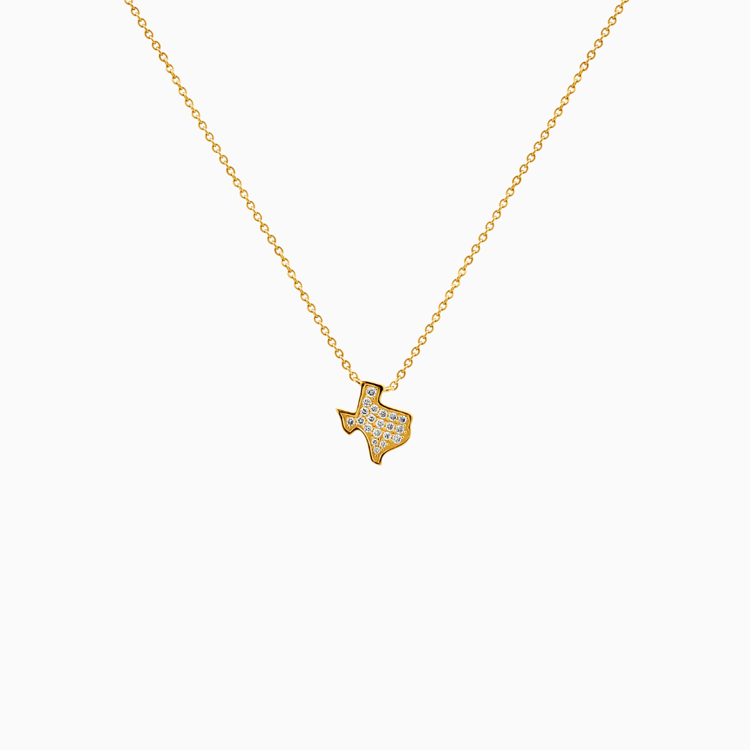 Texas Pavé Diamond Necklace