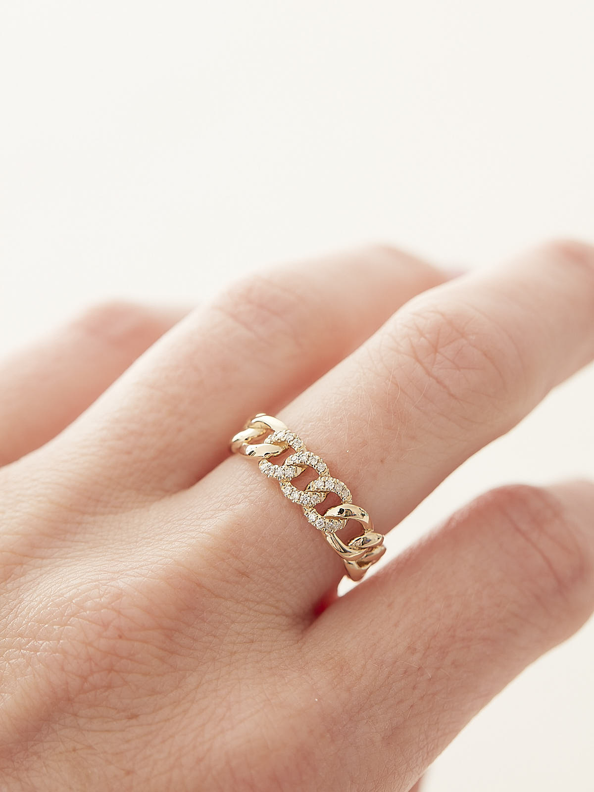 Diamond Curb Ring