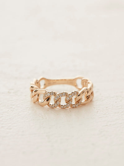 Diamond Curb Ring