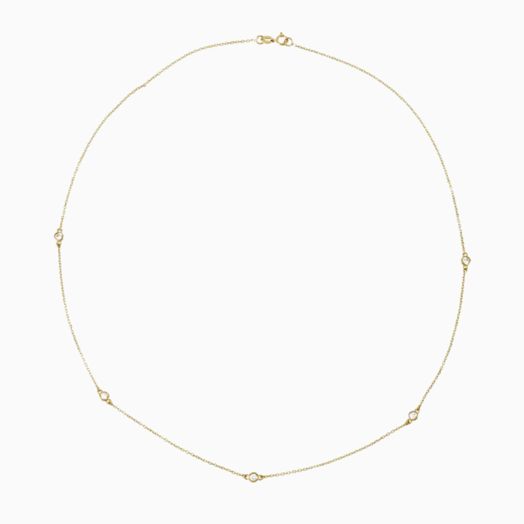 5-Station Diamond Necklace