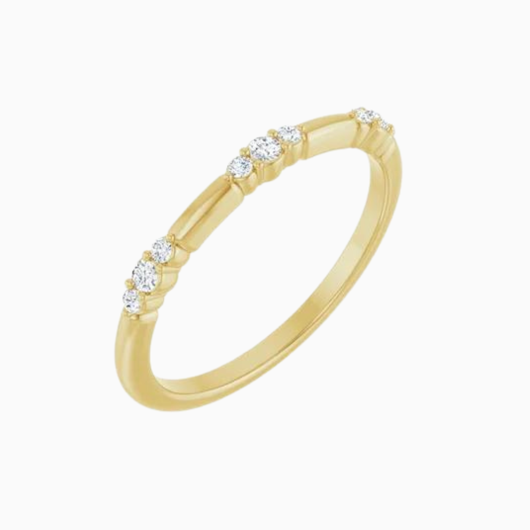 Triple Diamond Stacking Ring