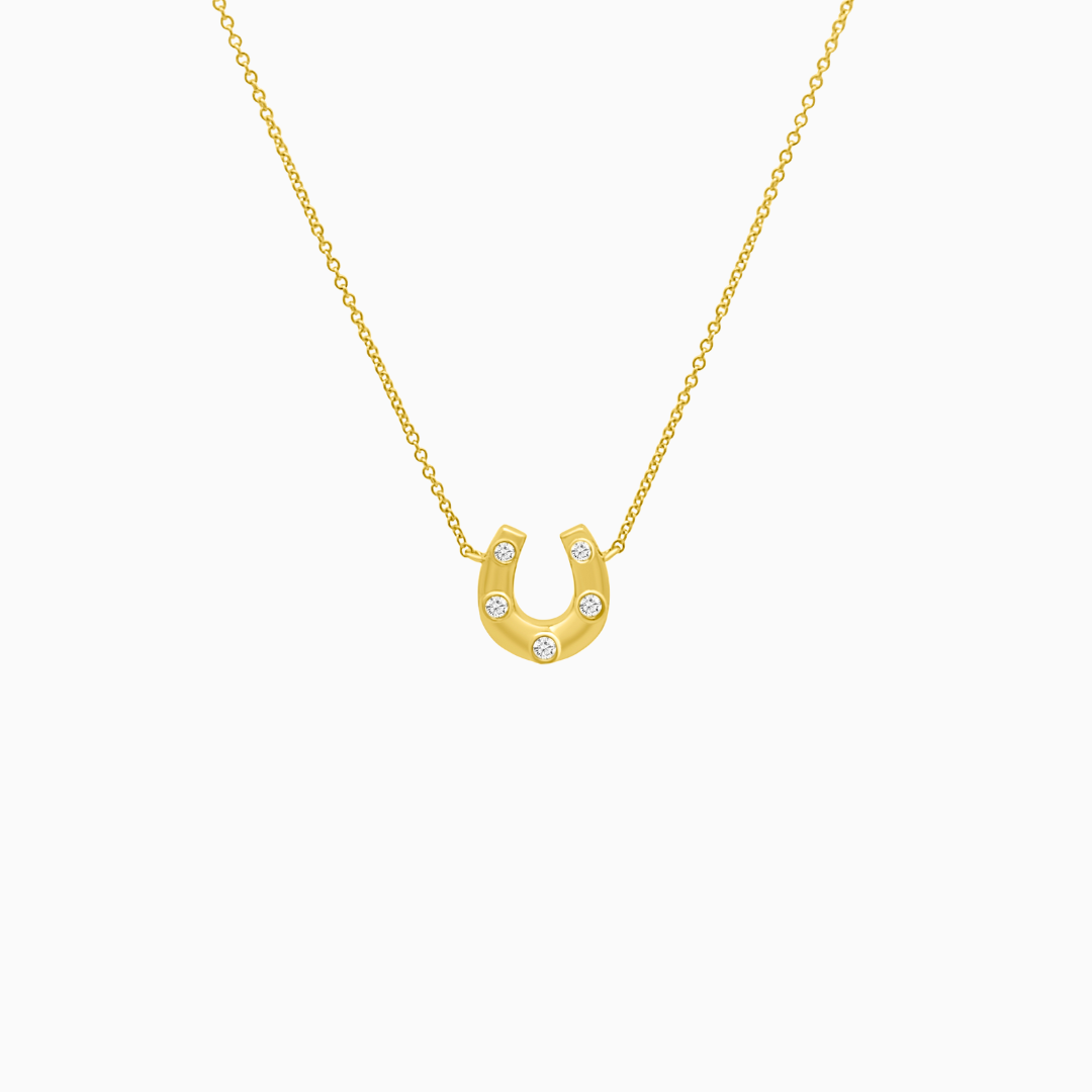 5 Diamond Horseshoe Necklace