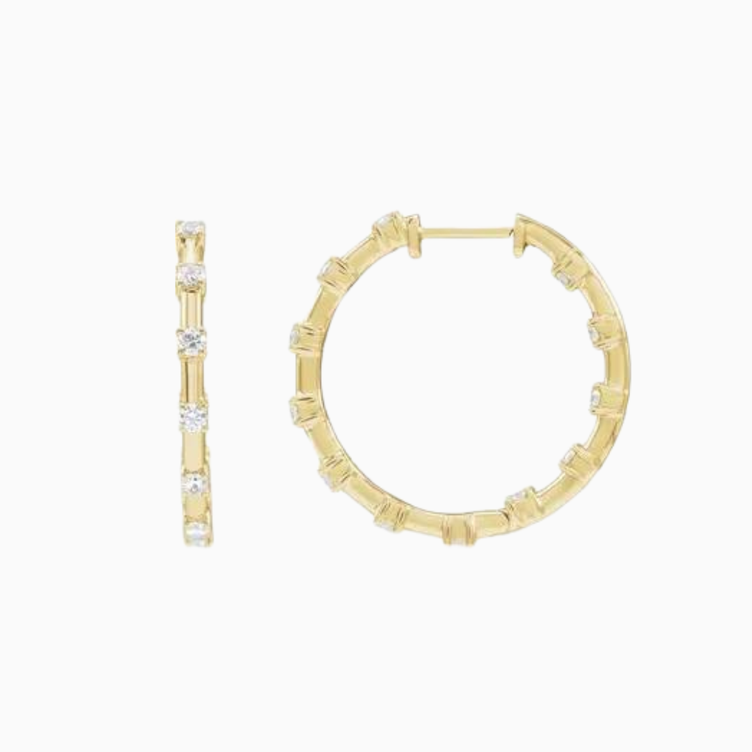 Inside-Outside Hoop Earrings