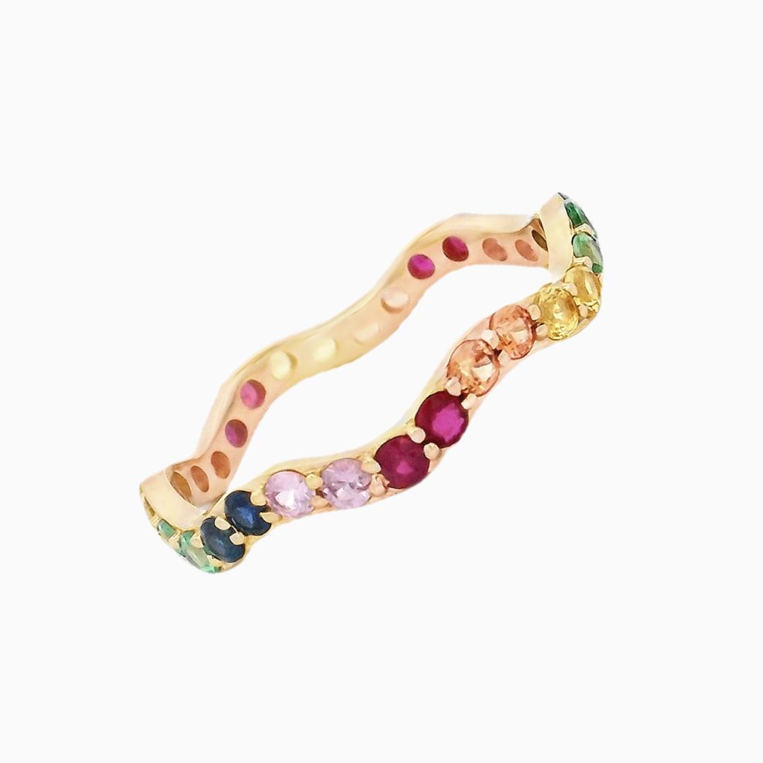 Rainbow Squiggle Band Large