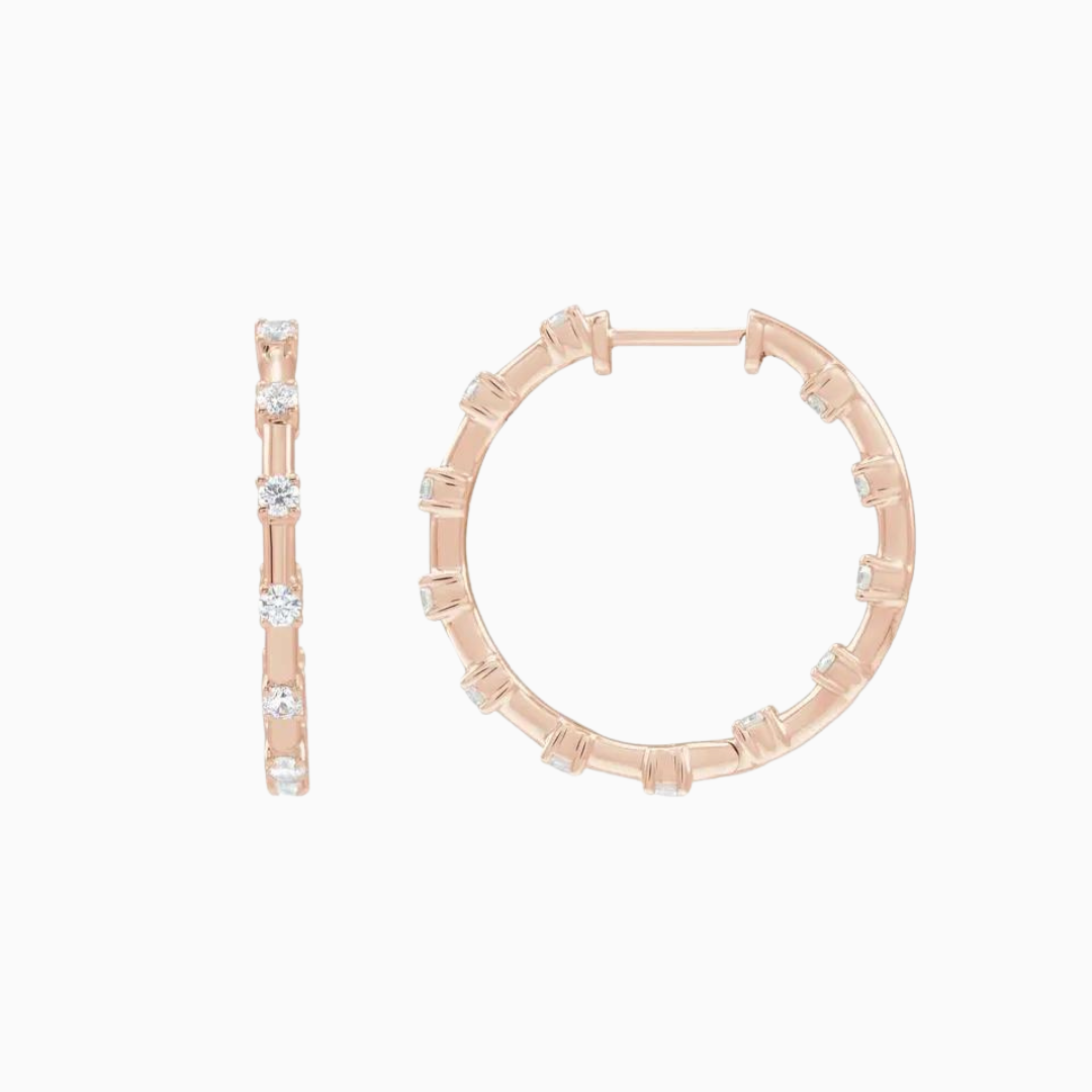 Inside-Outside Hoop Earrings