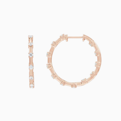 Inside-Outside Hoop Earrings