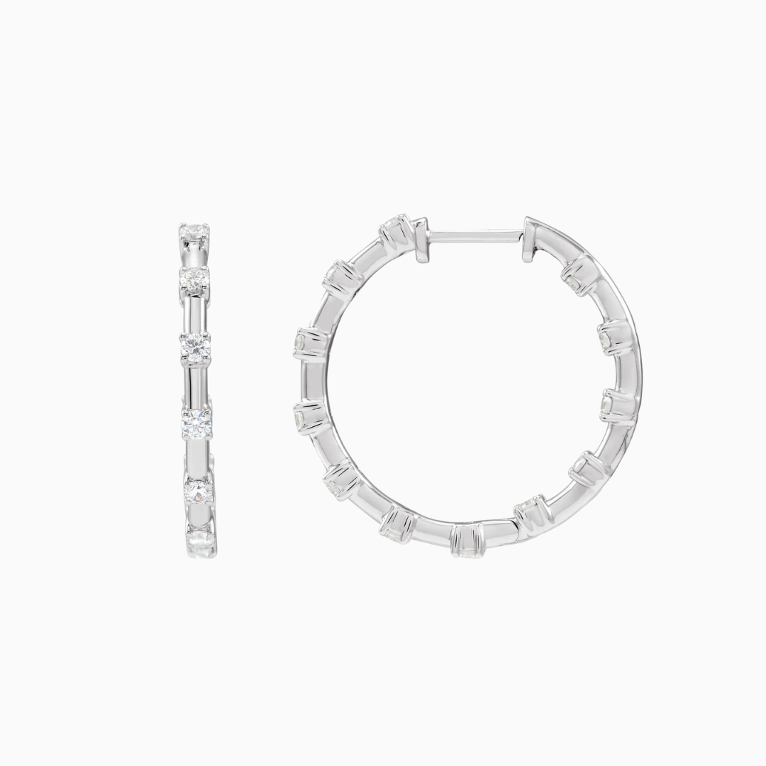 Inside-Outside Hoop Earrings