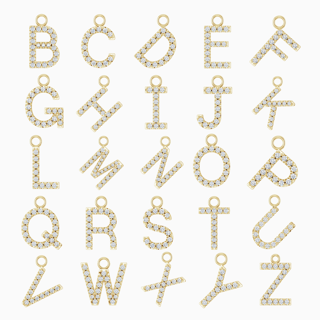 Diamond Initial Charm