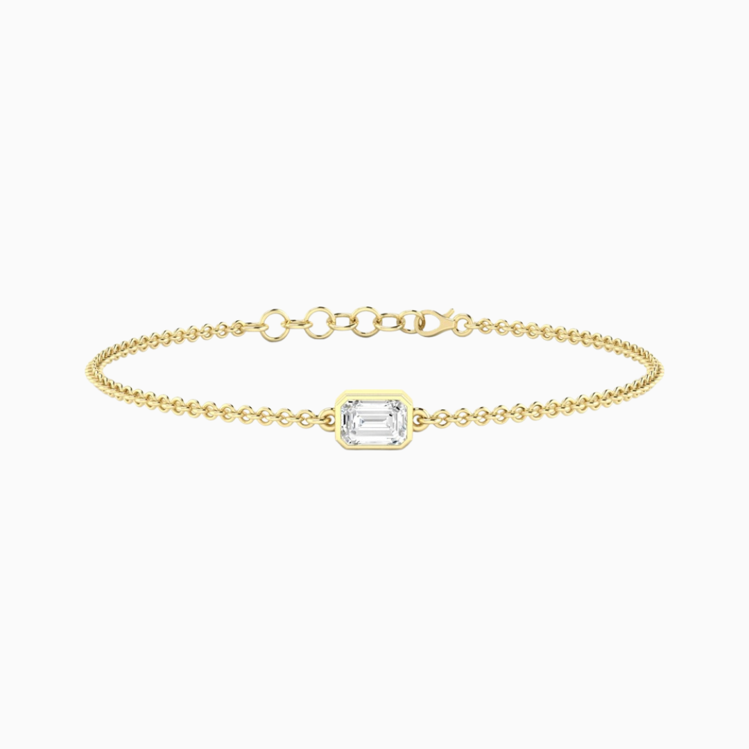 Emerald Bezel Bracelet