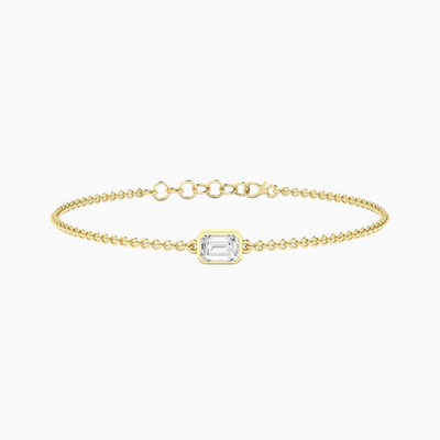 Emerald Bezel Bracelet