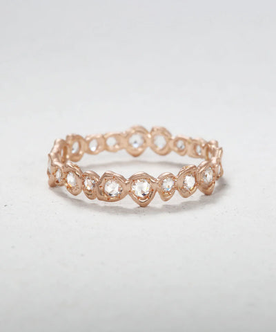 Rose Cut Diamond Eternity Band