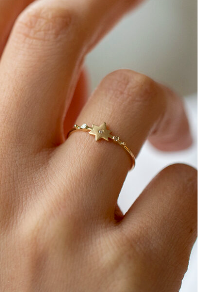 Star & Diamonds Ring