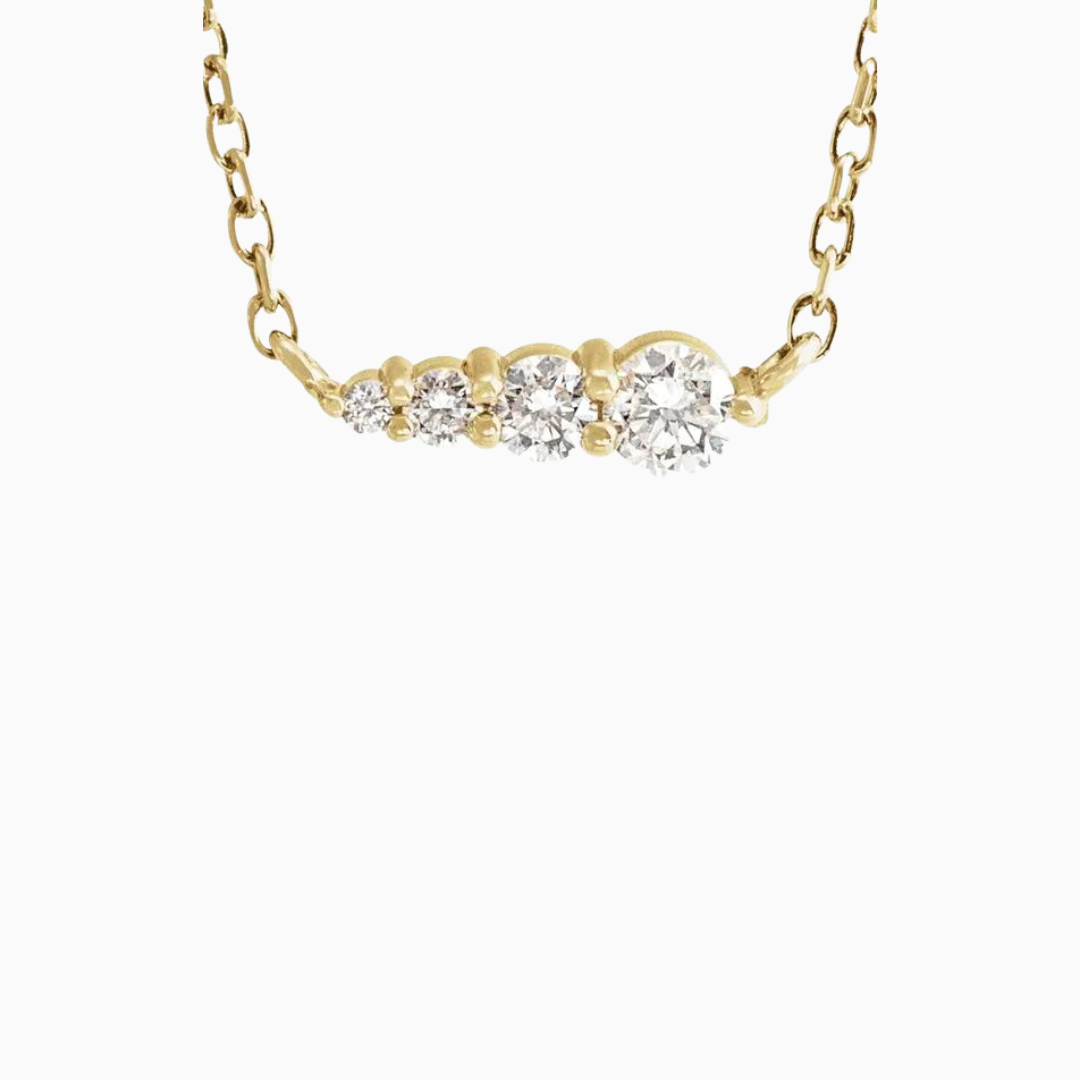 Triple Graduated Diamond Necklace