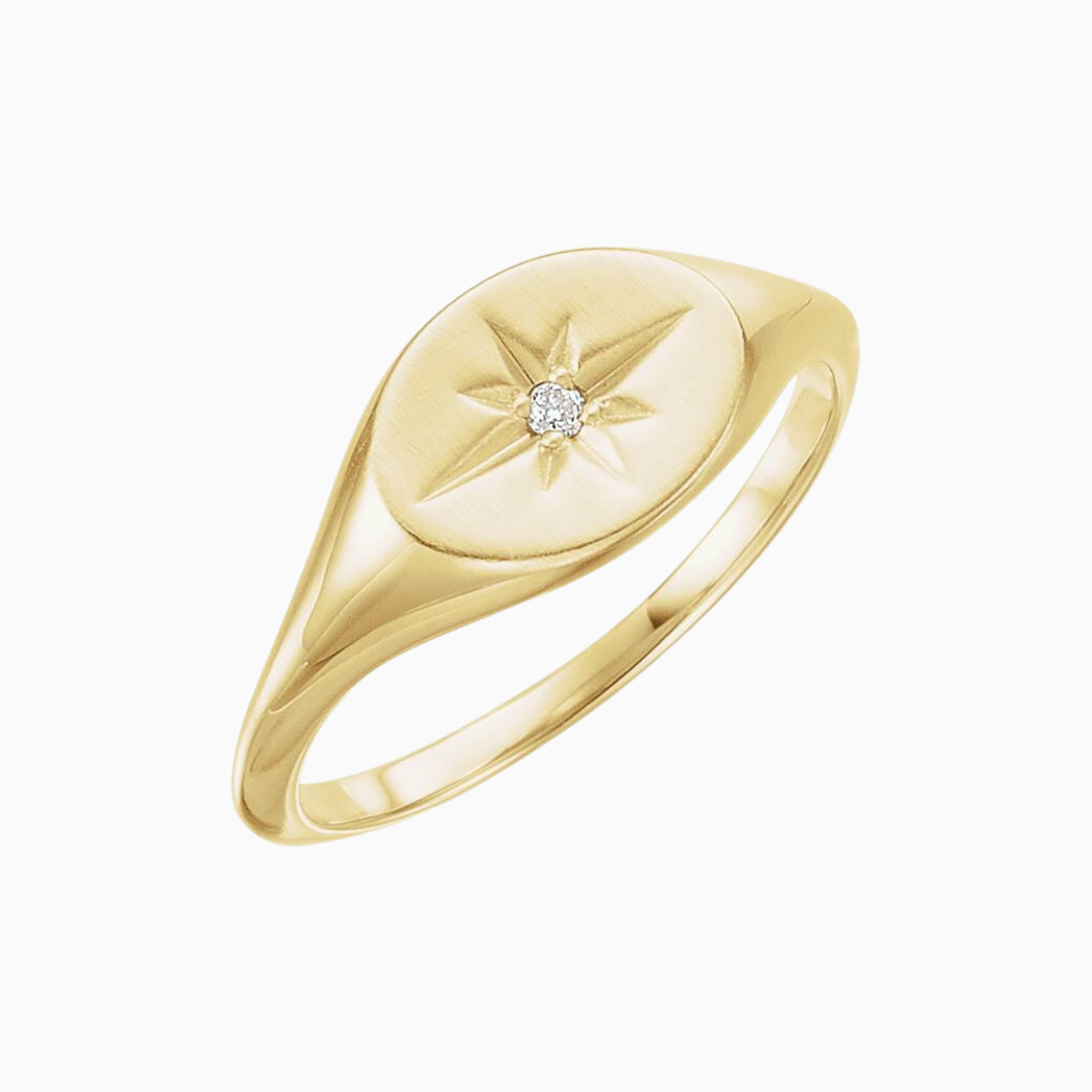 Starburst Signet Ring