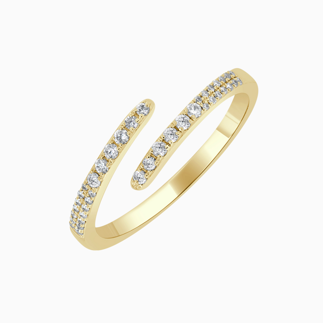 Gold & Diamond Wrap Ring