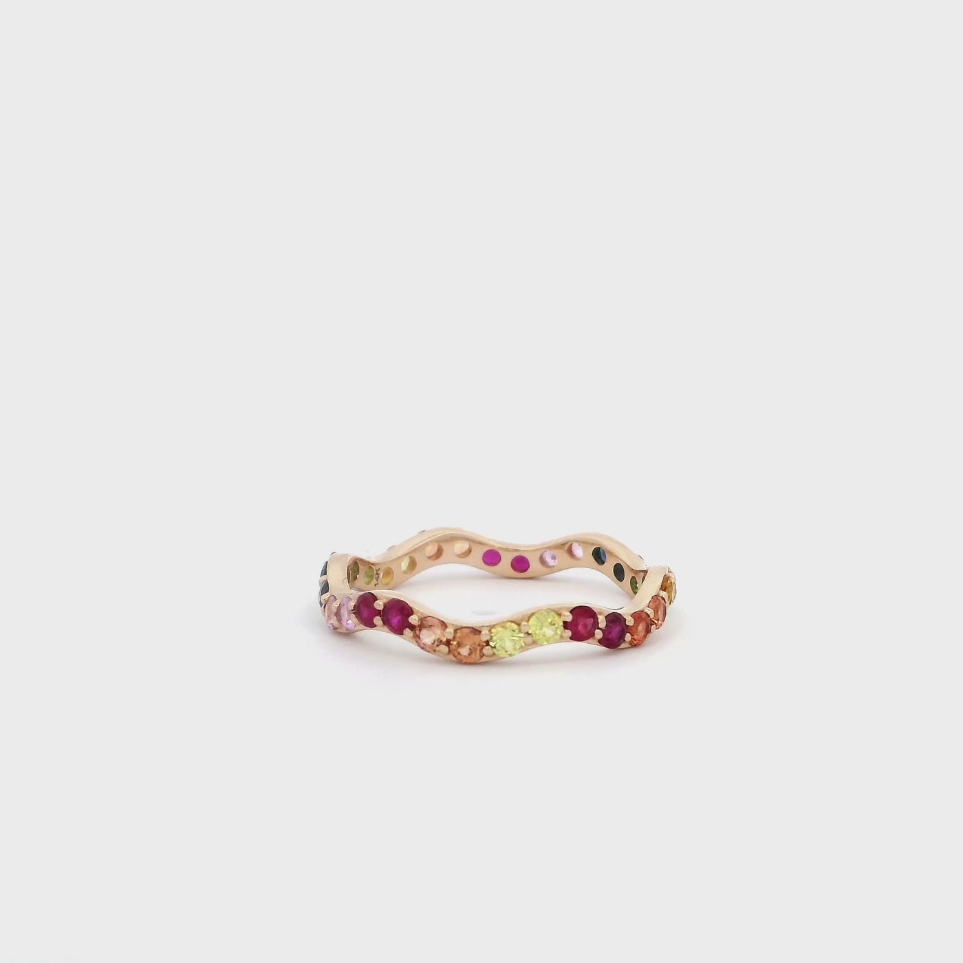 Rainbow Squiggle Band Large