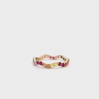 Rainbow Squiggle Band Large