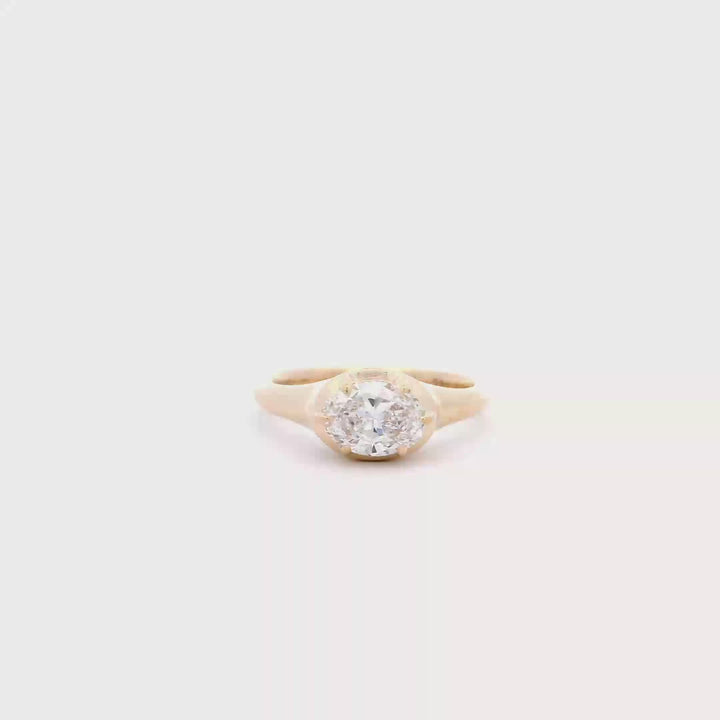 Oval Georgian Pinky Ring – COĒ
