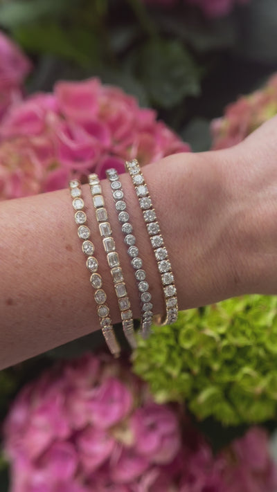 Emerald-Cut Diamond Bracelet