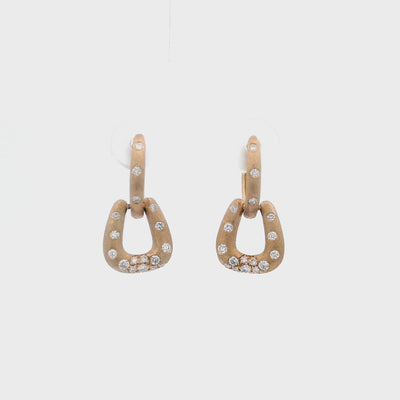 Diamond Stirrup Earrings