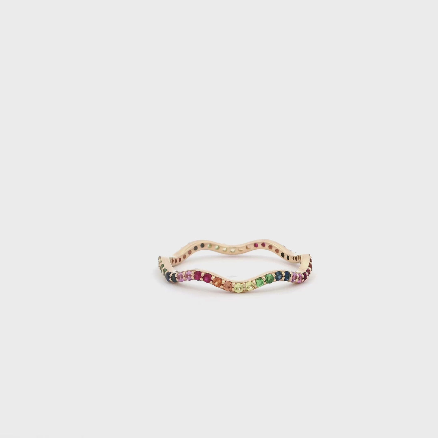 Rainbow Squiggle Band Small