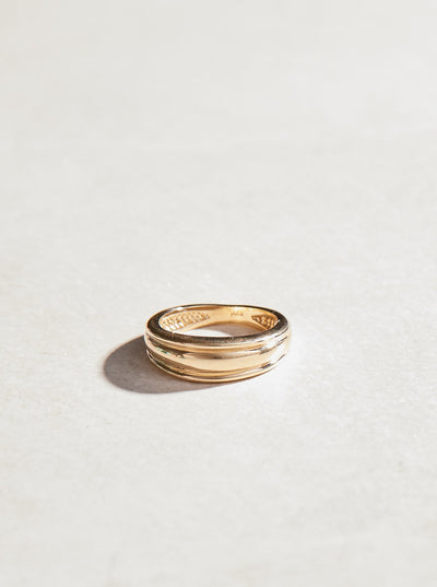 Ridges Dome Ring