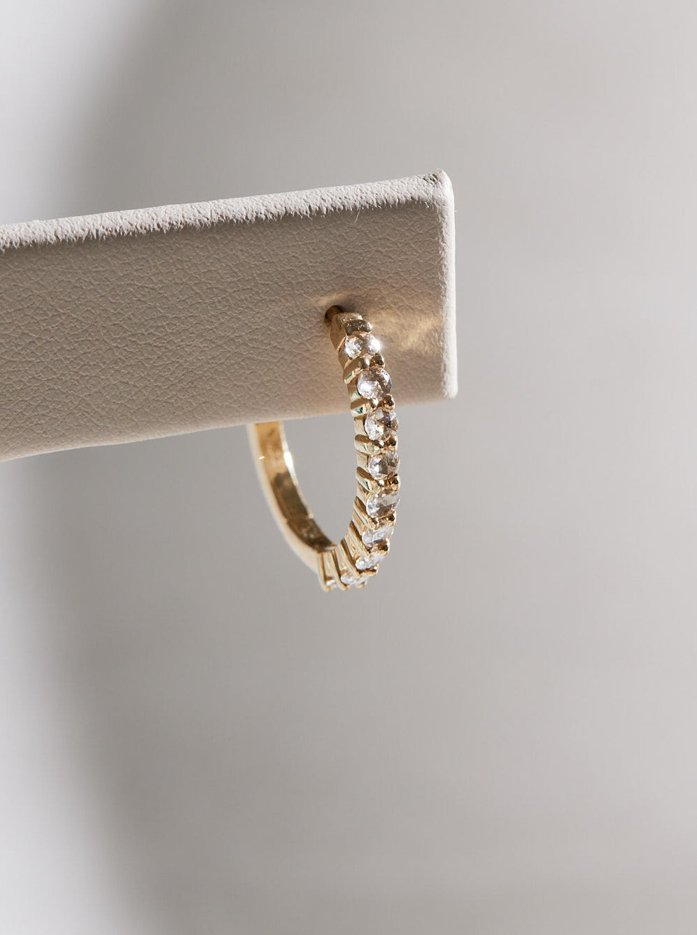 14k Rosecut Diamond Hoops, 1/3 CTW, 20mm. Available in yellow, white and rose gold.